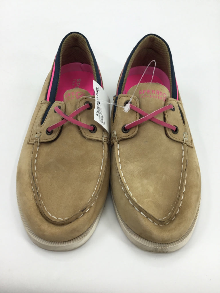 Sperry Child Size 2.5 Youth Tan Dress Shoes