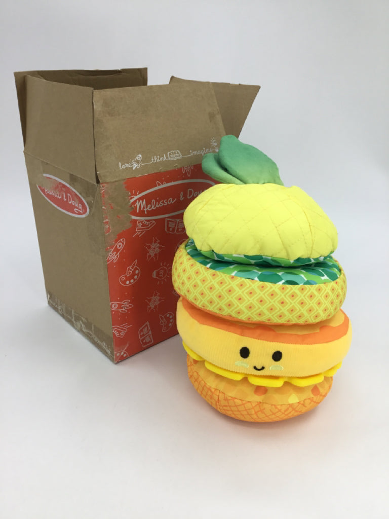 Melissa Doug Pineapple Soft Stacker