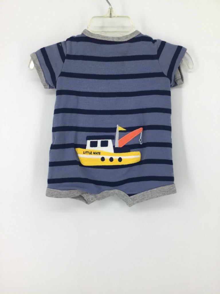 Carter's Child Size Newborn Blue Stripe Outfit - boys