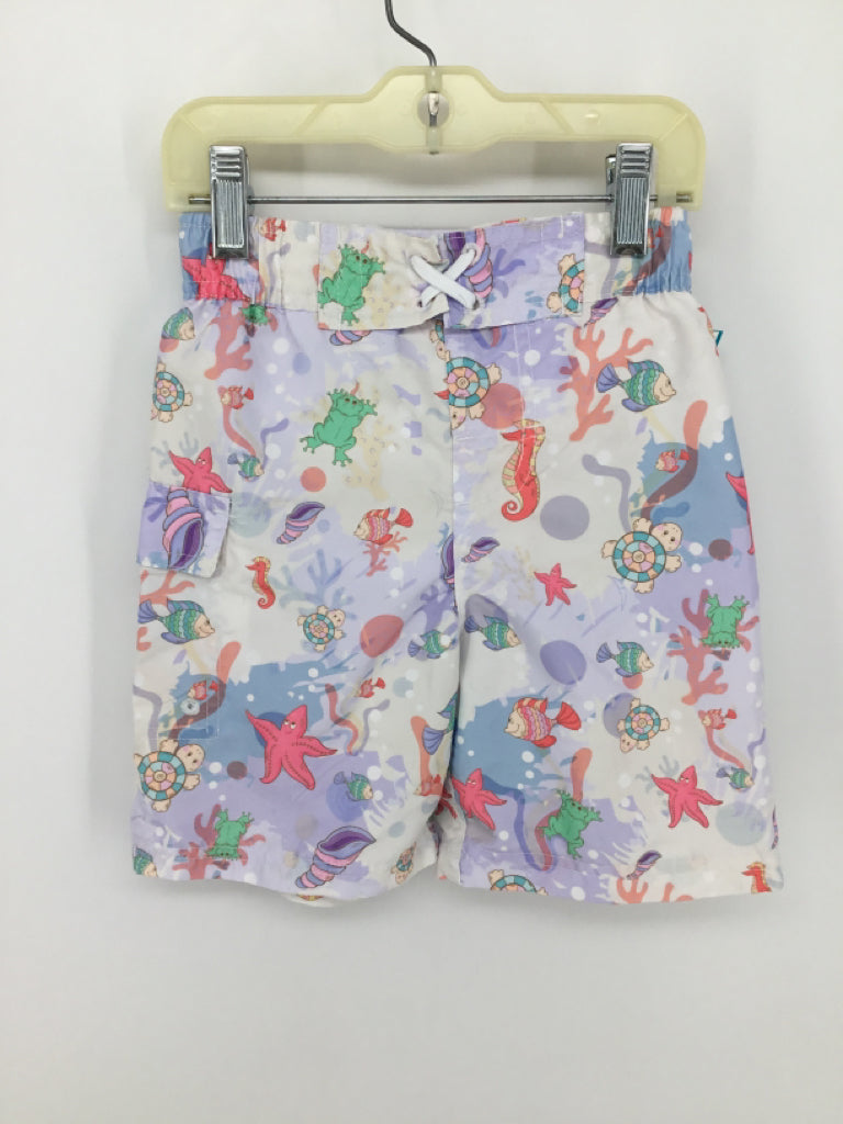 Spicy Tuna Child Size 4 Purple Print Swimwear - boys