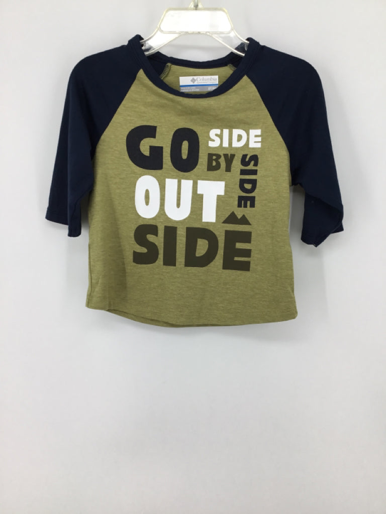 Columbia Child Size 2 Natural screen printed T-shirt - boys