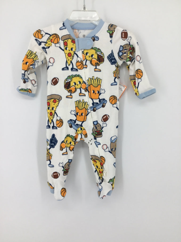 Honest Baby Clothing Child Size 0-3 Months Blue Sleepers