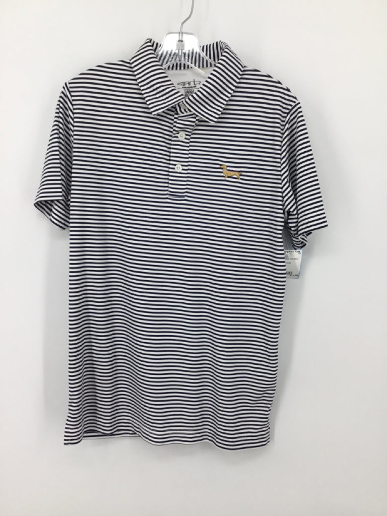 Garb Team Child Size 9 Navy Stripe Shirt - boys