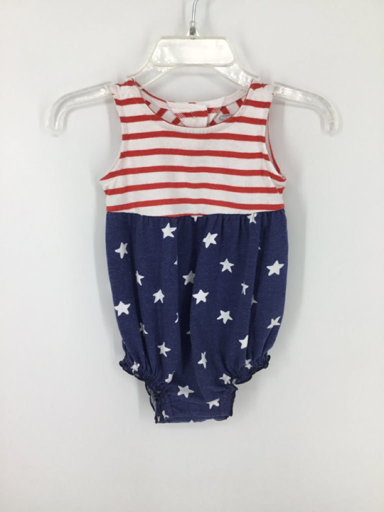 Old Navy Child Size 3-6 Months Red Stars & Stripes Outfit
