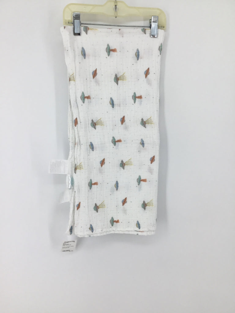 Aden & Anais White Print Blanket