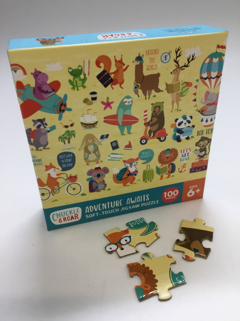 Chuckle & Roar Adventure Awaits Soft-Touch Jigsaw Puzzle