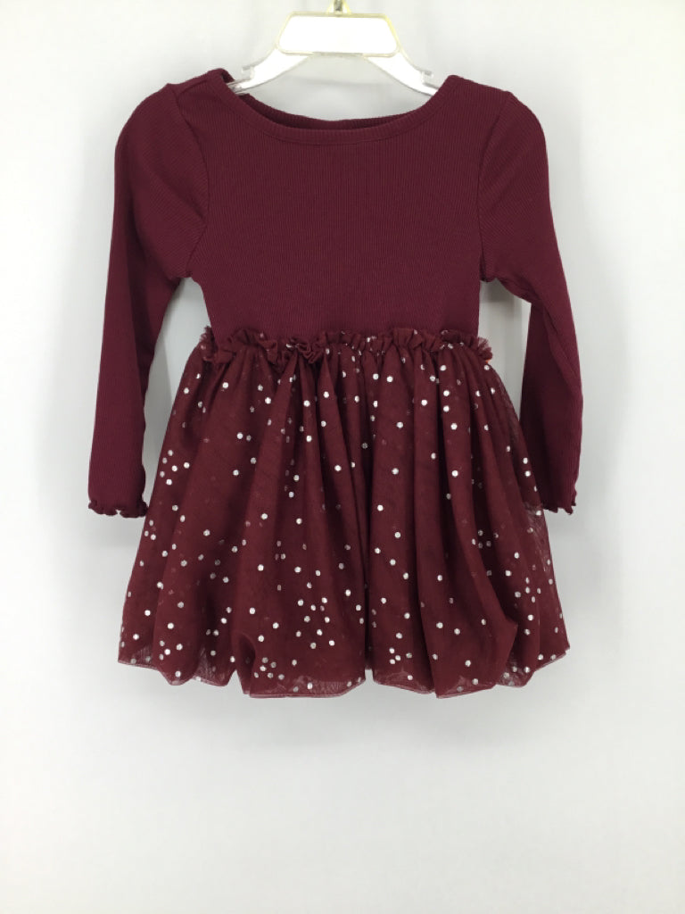 Baby Gap Child Size 2 Burgundy Dress - girls
