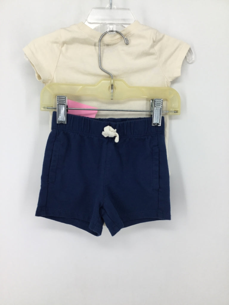 Carter's Child Size 6 Months Cream screen printed Outfit - boys