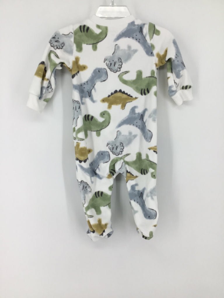 Carter's Child Size 6 Months White Sleepers
