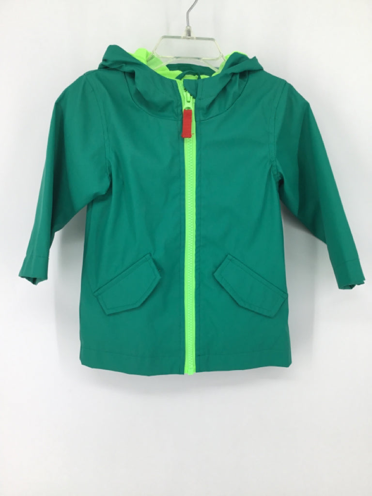 Cat & Jack Child Size 12 Months Green Solid Raincoat - boys