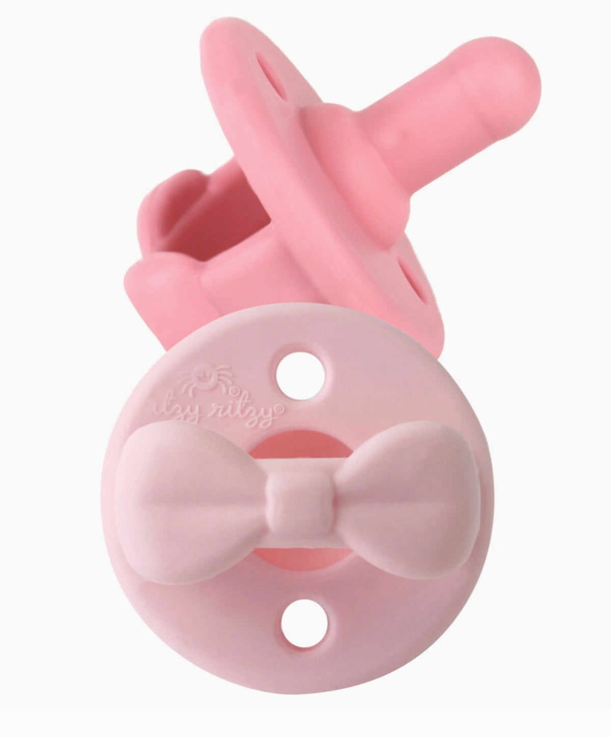 Itzy Ritzy - Sweetie Soother Pacifier Set (Pink Bows - 0-6 m)