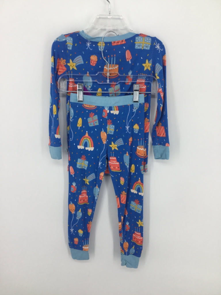 Little Sleepies Child Size 2 Blue Print Pajamas - boys
