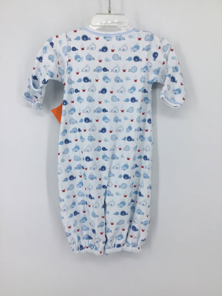 Kissy Kissy Child Size 0-3 Months Blue Sleepers