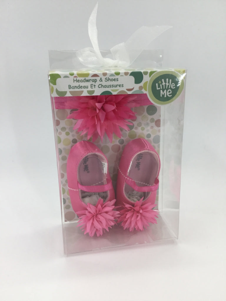 Little Me Child Size 3 Toddler Pink Dress Shoes
