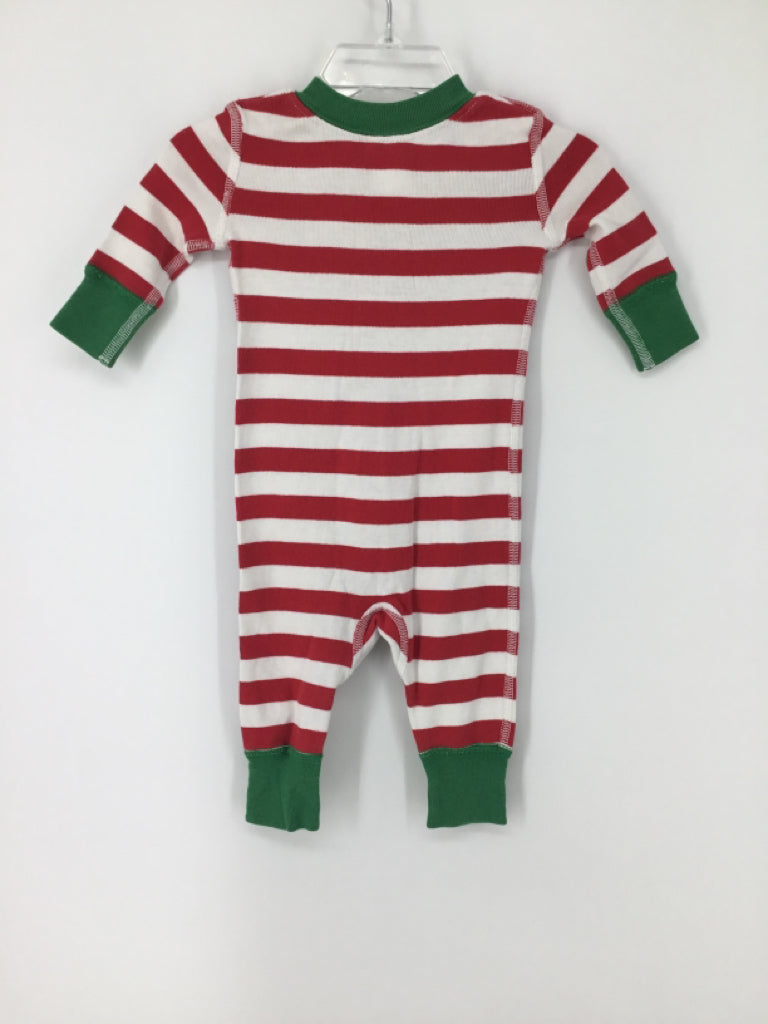 Hanna Andersson Child Size 0-3 Months Red Christmas Pajamas
