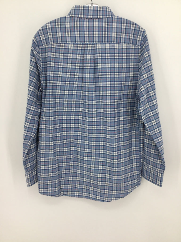 vineyard vines Child Size 12 Blue Plaid Shirt - boys