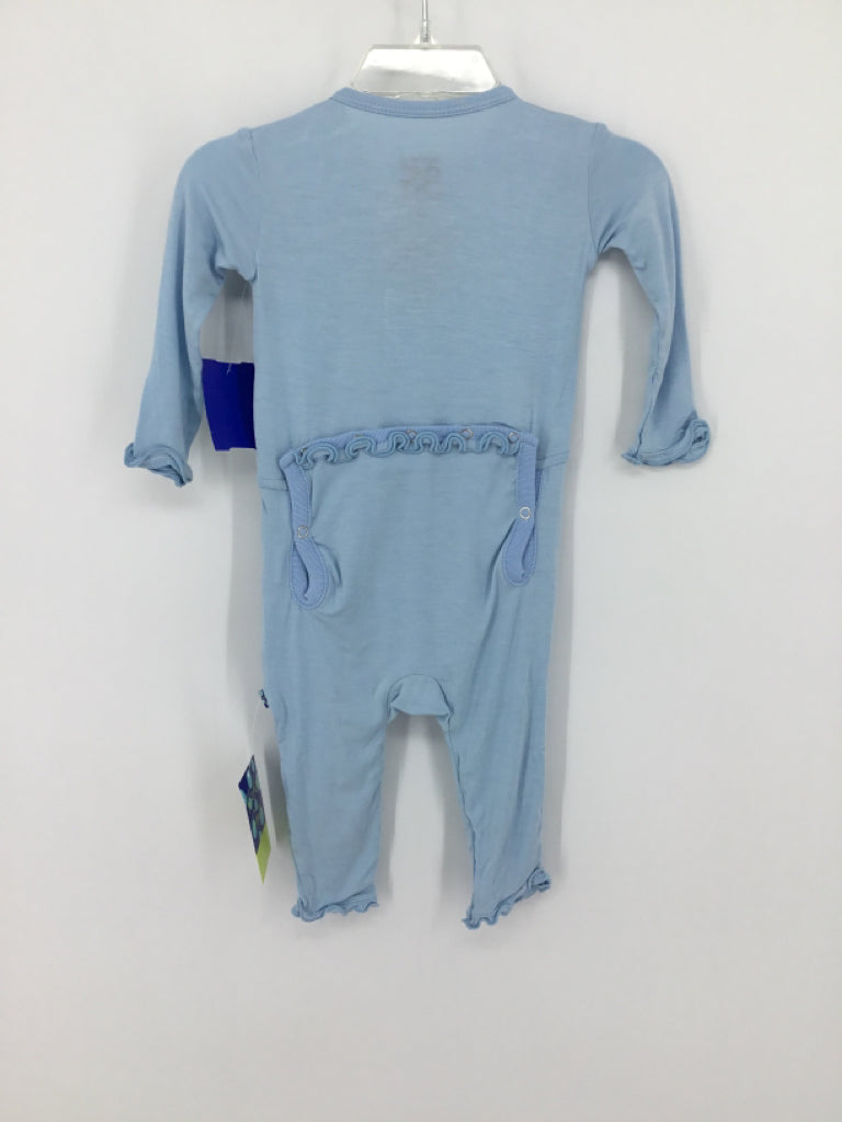 Kickee Pants Child Size 3-6 Months Blue Pajamas - girls