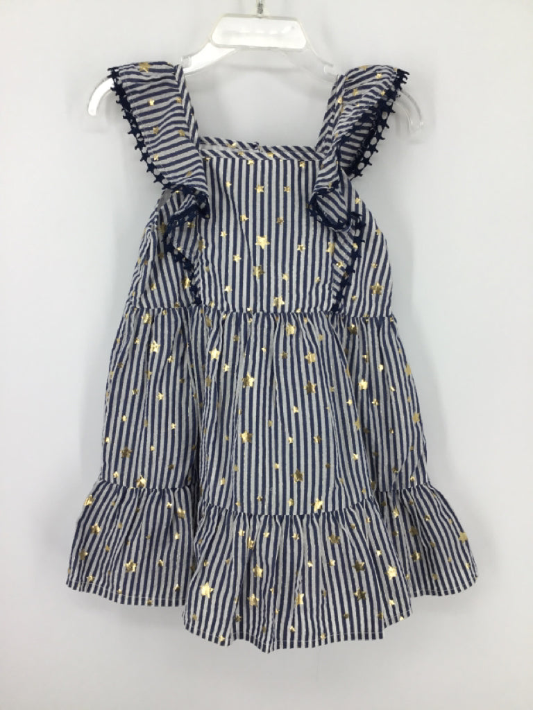 Cat & Jack Child Size 2 Blue Stars & Stripes Dress
