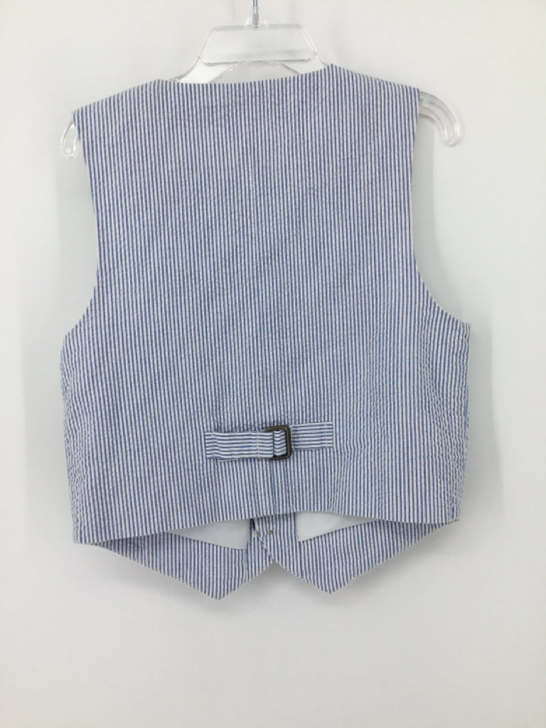 Janie and Jack Child Size 5 Blue Stripe Vest - boys
