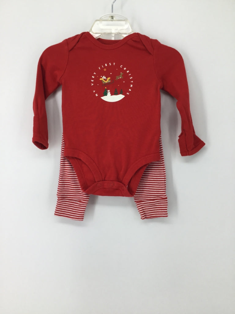 Carter's Child Size 3 Months Red Christmas Outfit