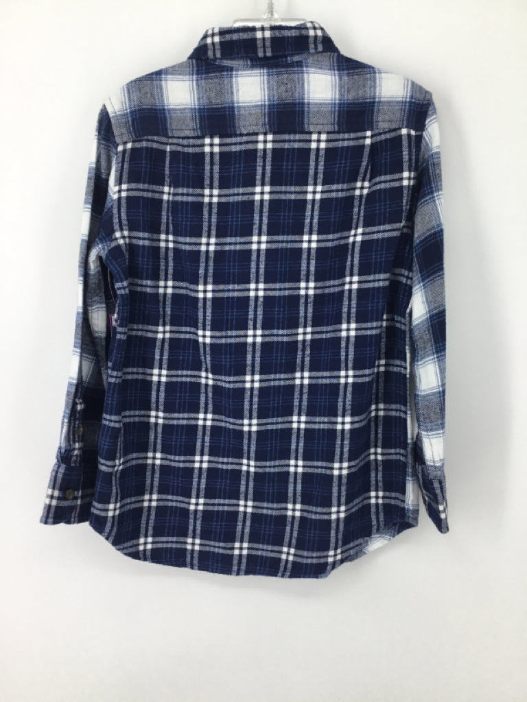 Crewcuts Child Size 4 Navy Plaid Shirt - boys