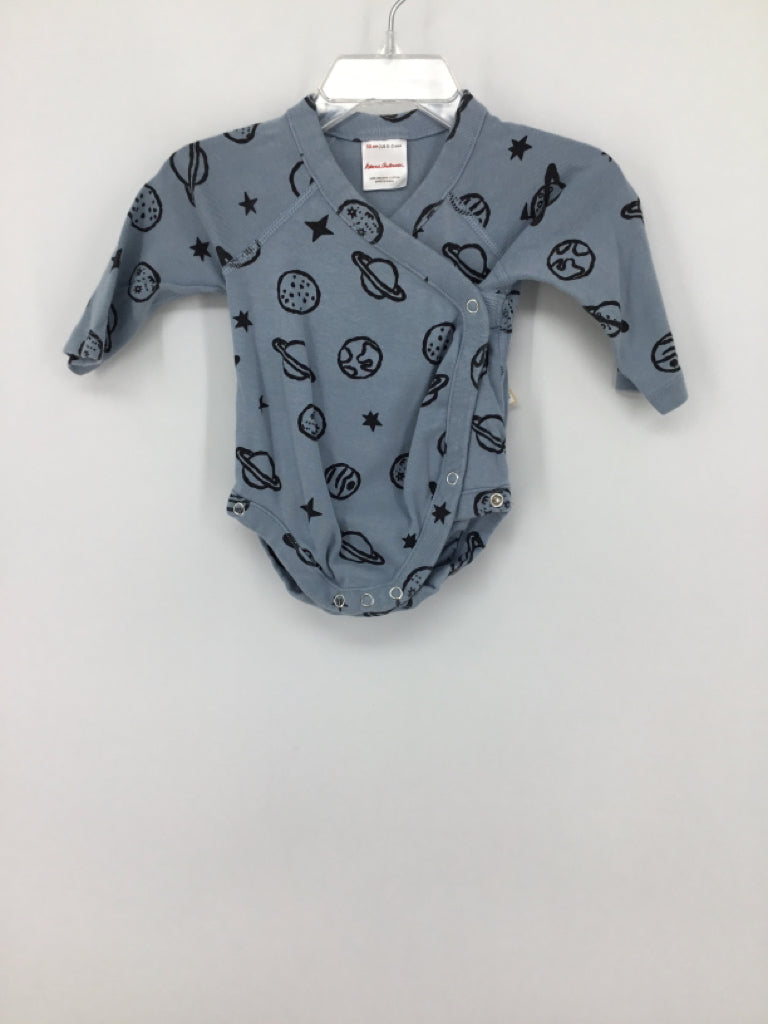 Hanna Andersson Child Size 0-3 Months Blue Onesie