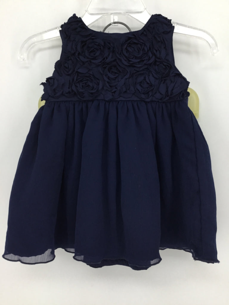 Carter's Child Size 3 Months Navy Dress - girls