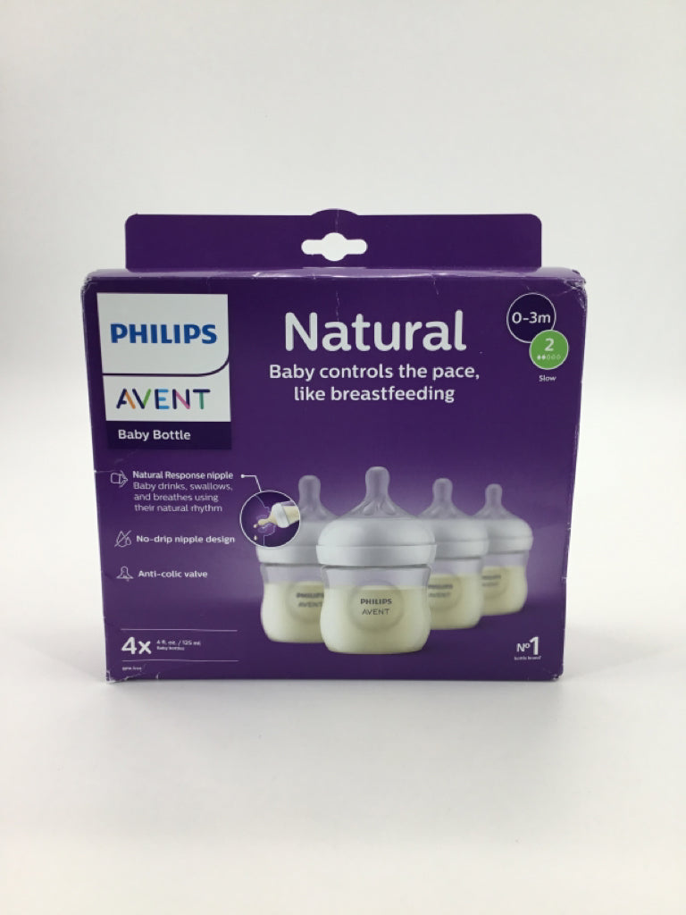 Philips Avent Natural Baby Bottles - 4 oz - 4 pk
