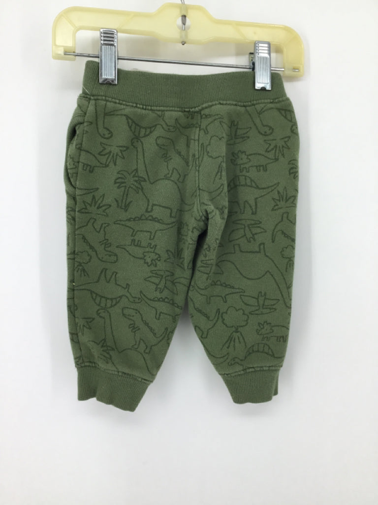 Carter's Child Size 9 Months Green Dinosaur Sweatpants - boys