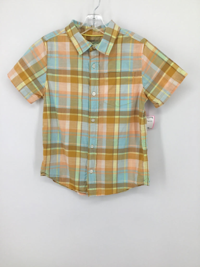 Cat & Jack Child Size 8 Multi-Color Plaid Shirt - boys
