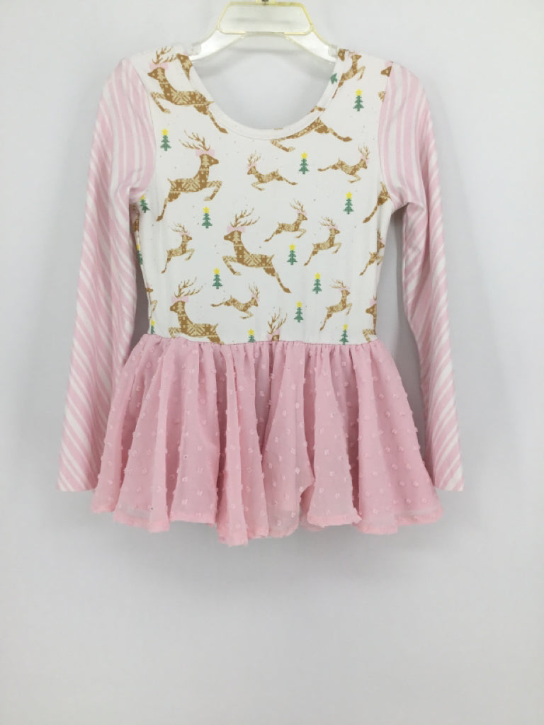 cheeky plum Child Size 5 Pink Christmas Outfit