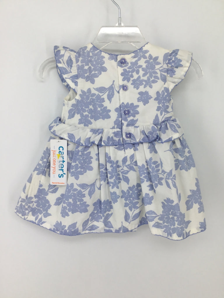 Just One You Made by Carters Child Size 3 Months Blue Dress - girls