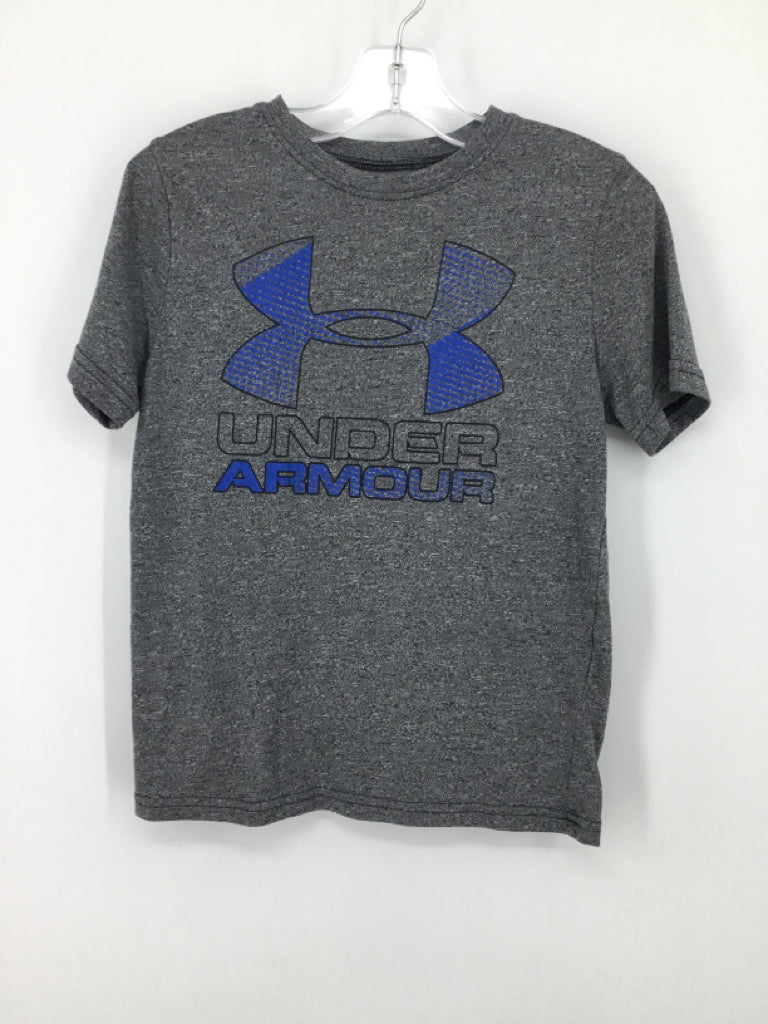 Under Armour Child Size 8 Gray screen printed T-shirt - boys