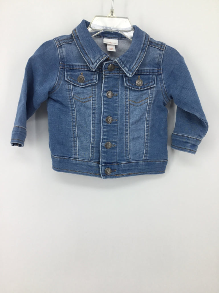 Cat & Jack Child Size 6-9 Months Blue Solid Jacket - boys
