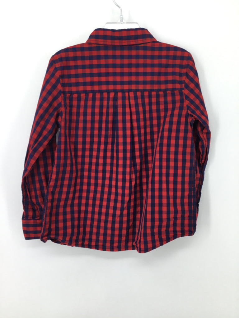Andy & Evan Child Size 6 Red Gingham Shirt - boys