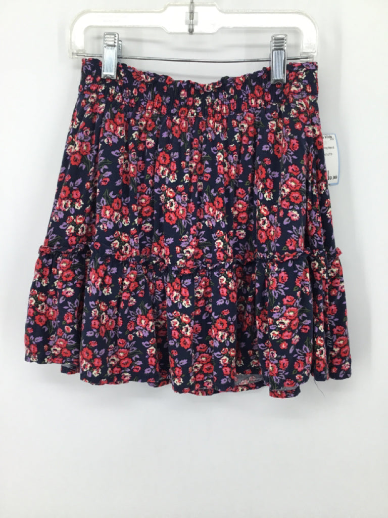 Gap Kids Child Size 7 Navy Print Skirts - girls