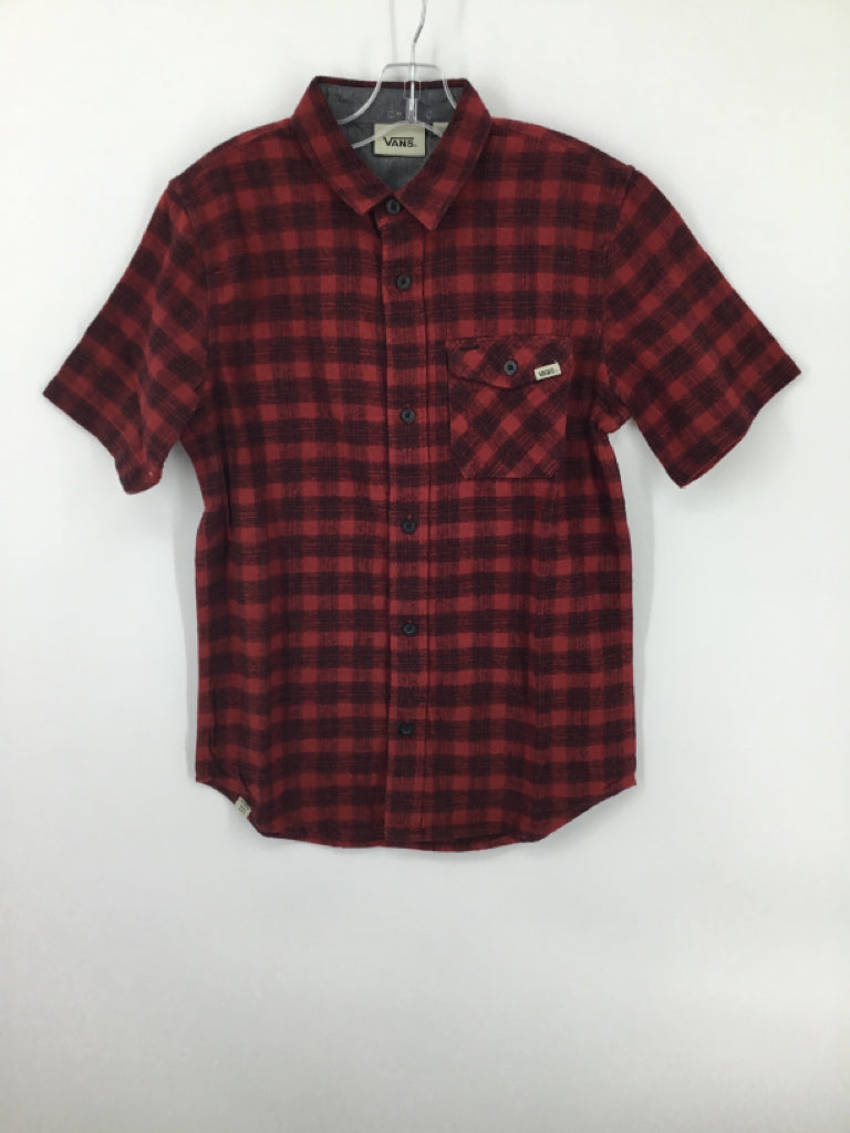 Vans Child Size 10 Red Plaid Shirt - boys