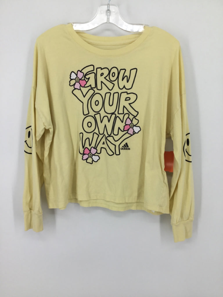 Adidas Child Size 10 Yellow T-shirt - girls