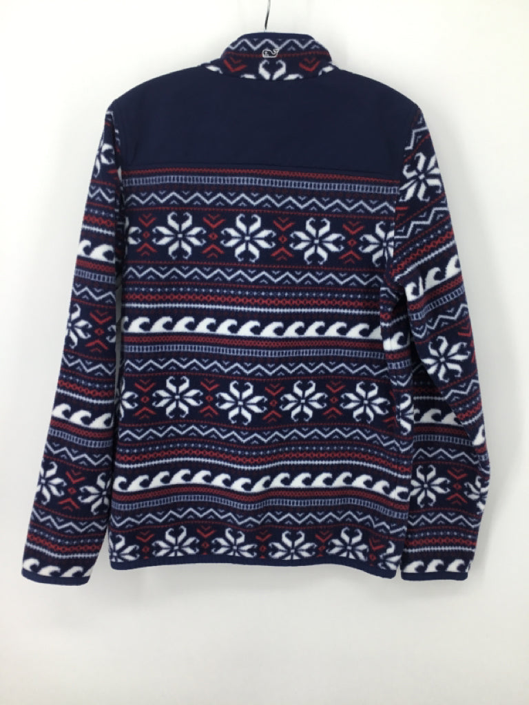 vineyard vines Child Size 16 Navy Print Shirt - boys