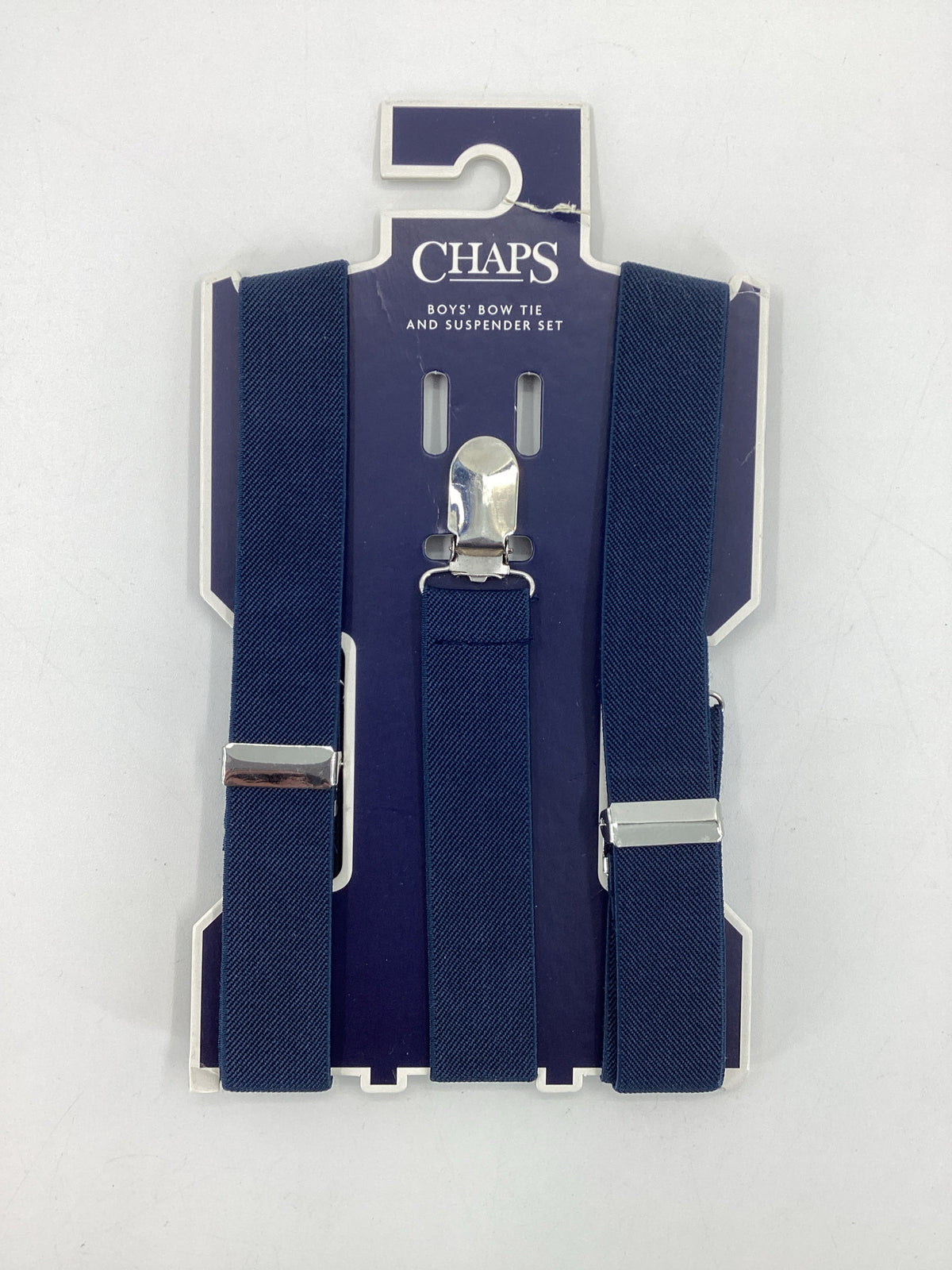 Chaps Child Size Child Navy Solid Belt/Suspenders