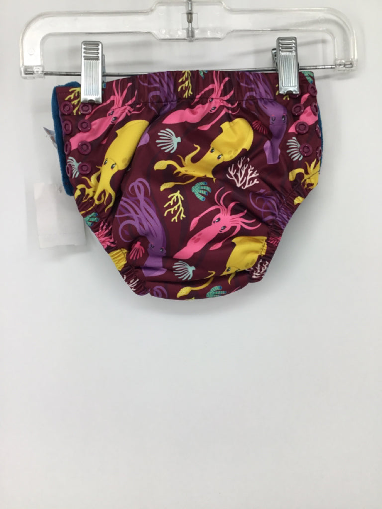 Lil Helper One Size Burgundy Print Training Pants