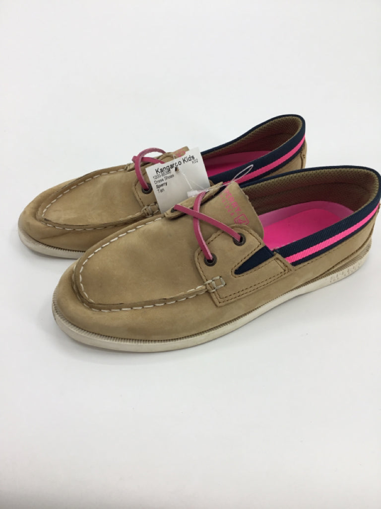 Sperry Child Size 2.5 Youth Tan Dress Shoes