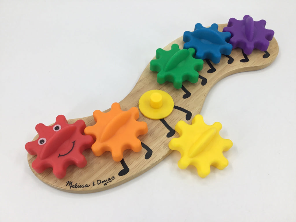 Melissa & Doug Rainbow Caterpillar Gear Toy