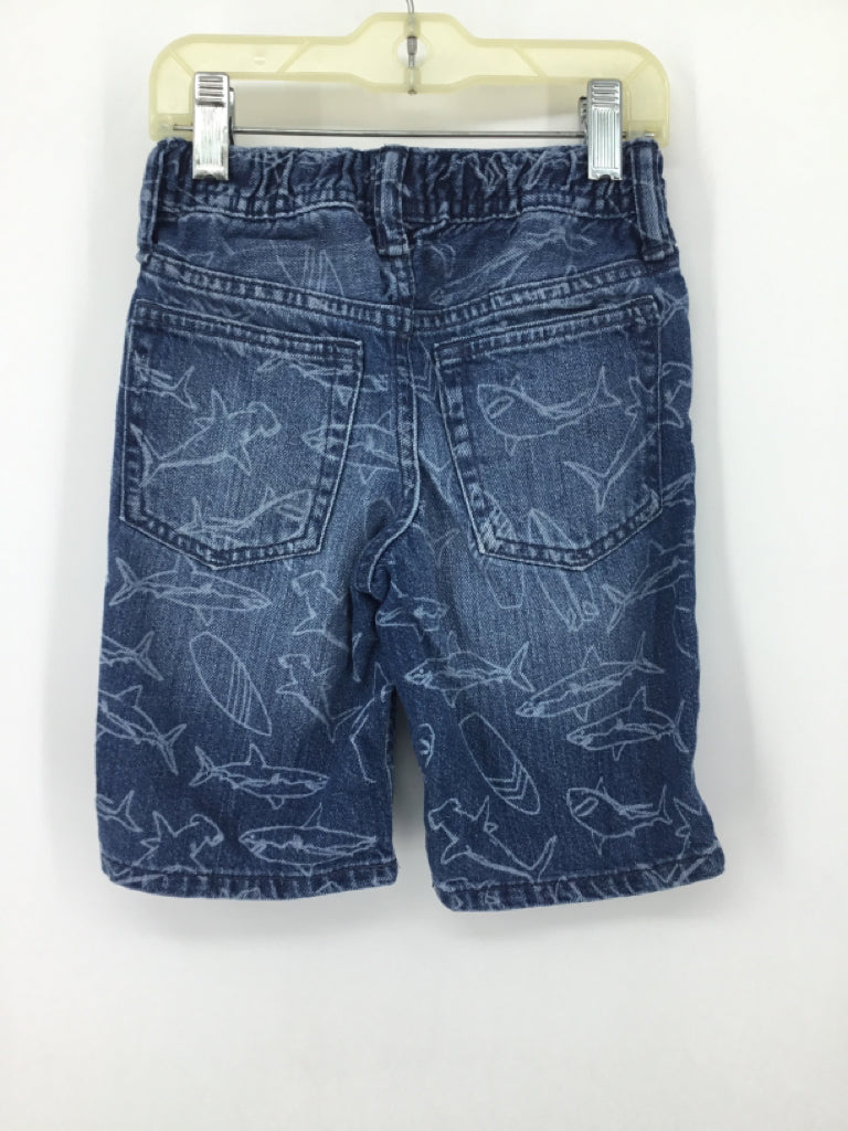 Gap Denim Child Size 5 Blue Sharks Shorts - boys