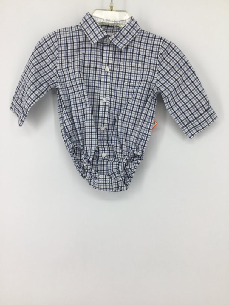 Janie and Jack Child Size 3-6 Months Navy Onesie