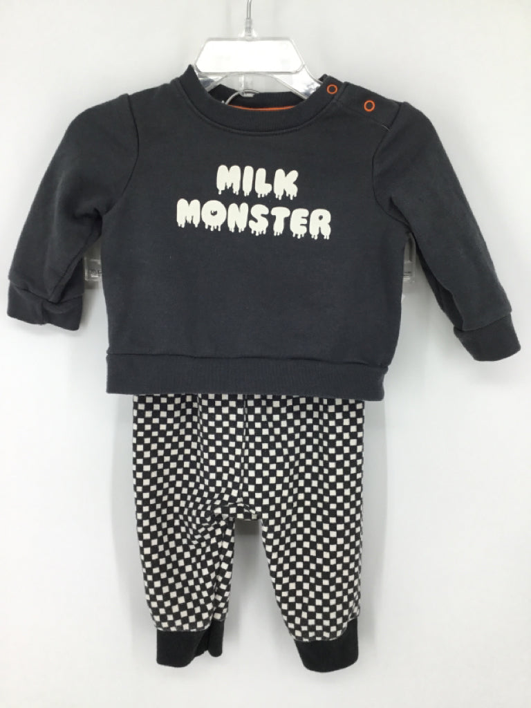 Cat & Jack Child Size 3-6 Months Gray Halloween Outfit