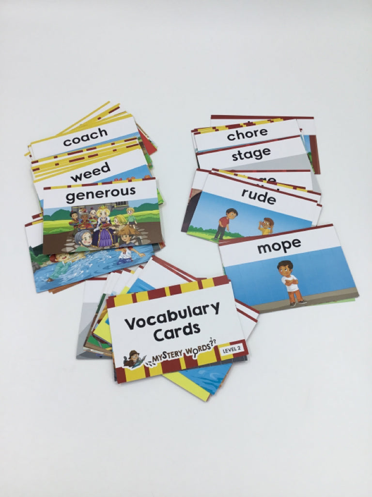 Mystery Words Vocabulary Cards - Level 2