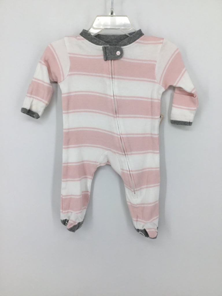 Burt's Bees Baby Child Size Newborn Pink Sleepers