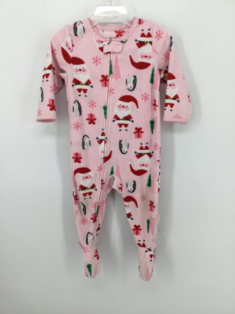 Just One You Made by Carters Child Size 12 Months Pink Christmas Sleeper