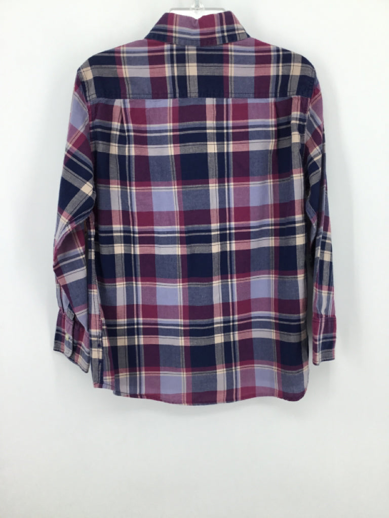 Crewcuts Child Size 4 Purple Plaid Shirt - boys